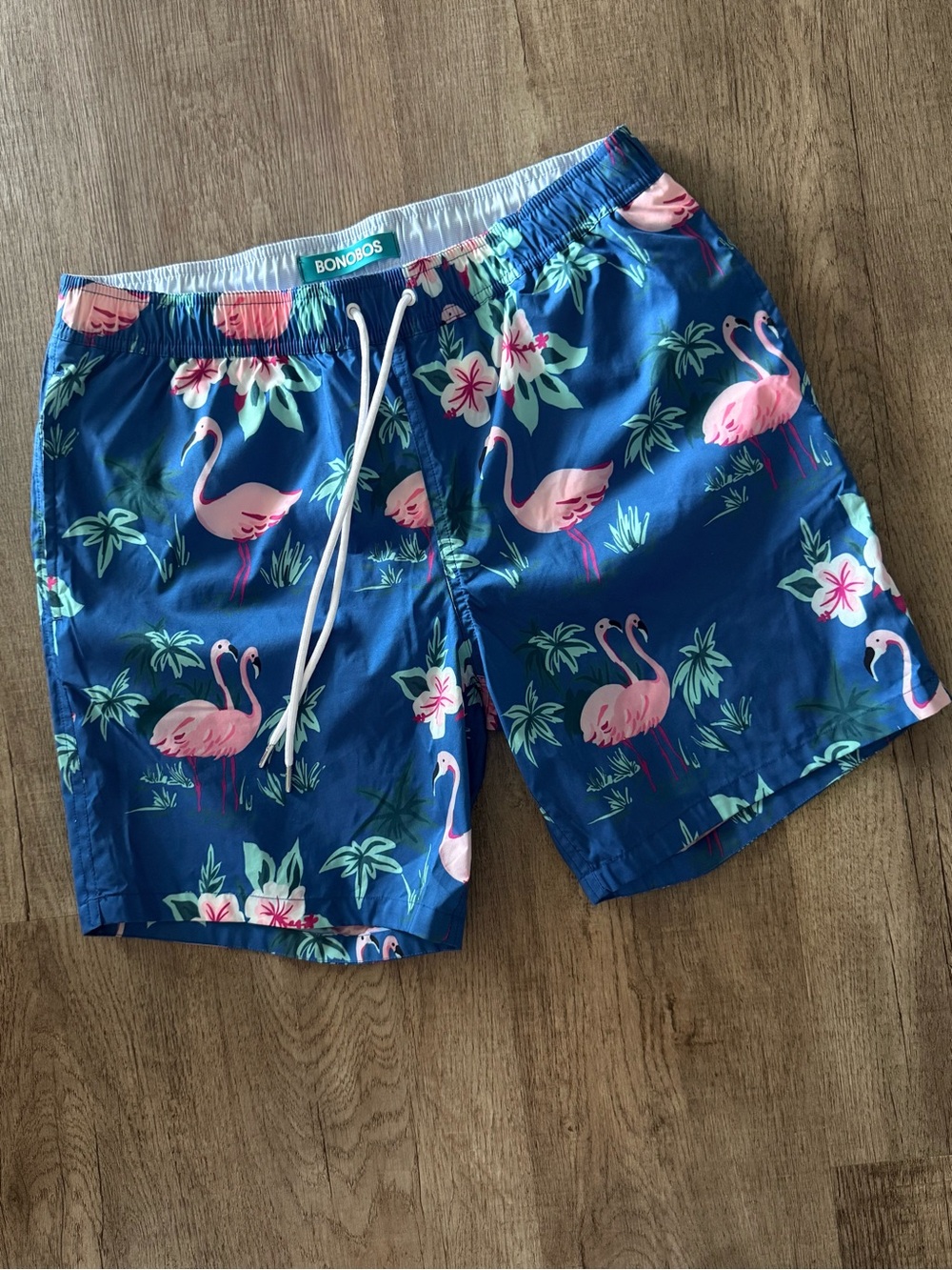 Men’s Bonobos Flamingo Swim Trunks